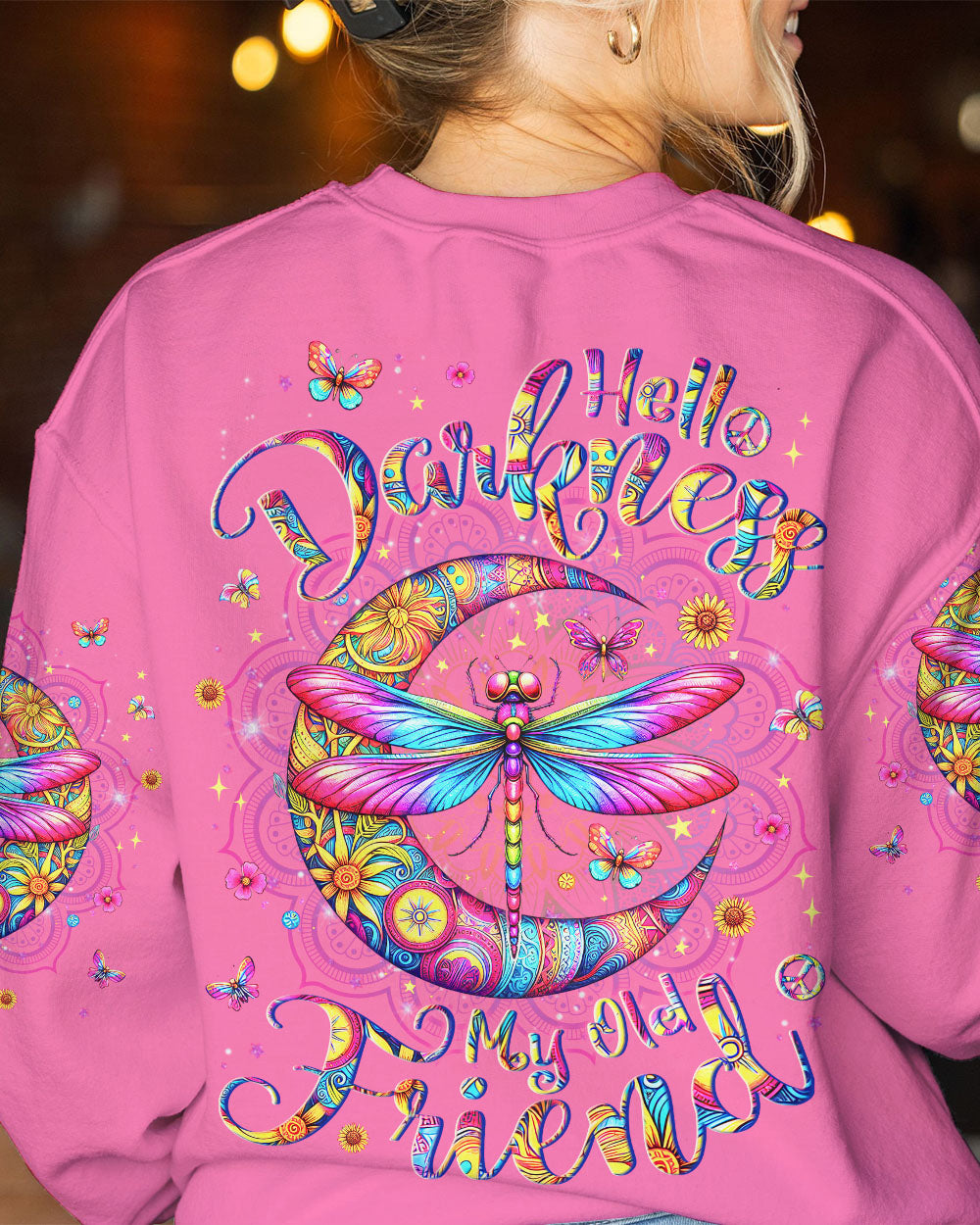 HELLO DARKNESS MY OLD FRIEND DRAGONFLY ALL OVER PRINT- YHLN0412233