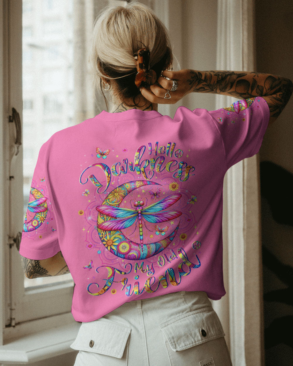 HELLO DARKNESS MY OLD FRIEND DRAGONFLY ALL OVER PRINT- YHLN0412233