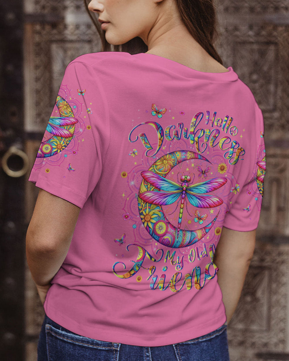 HELLO DARKNESS MY OLD FRIEND DRAGONFLY ALL OVER PRINT- YHLN0412233