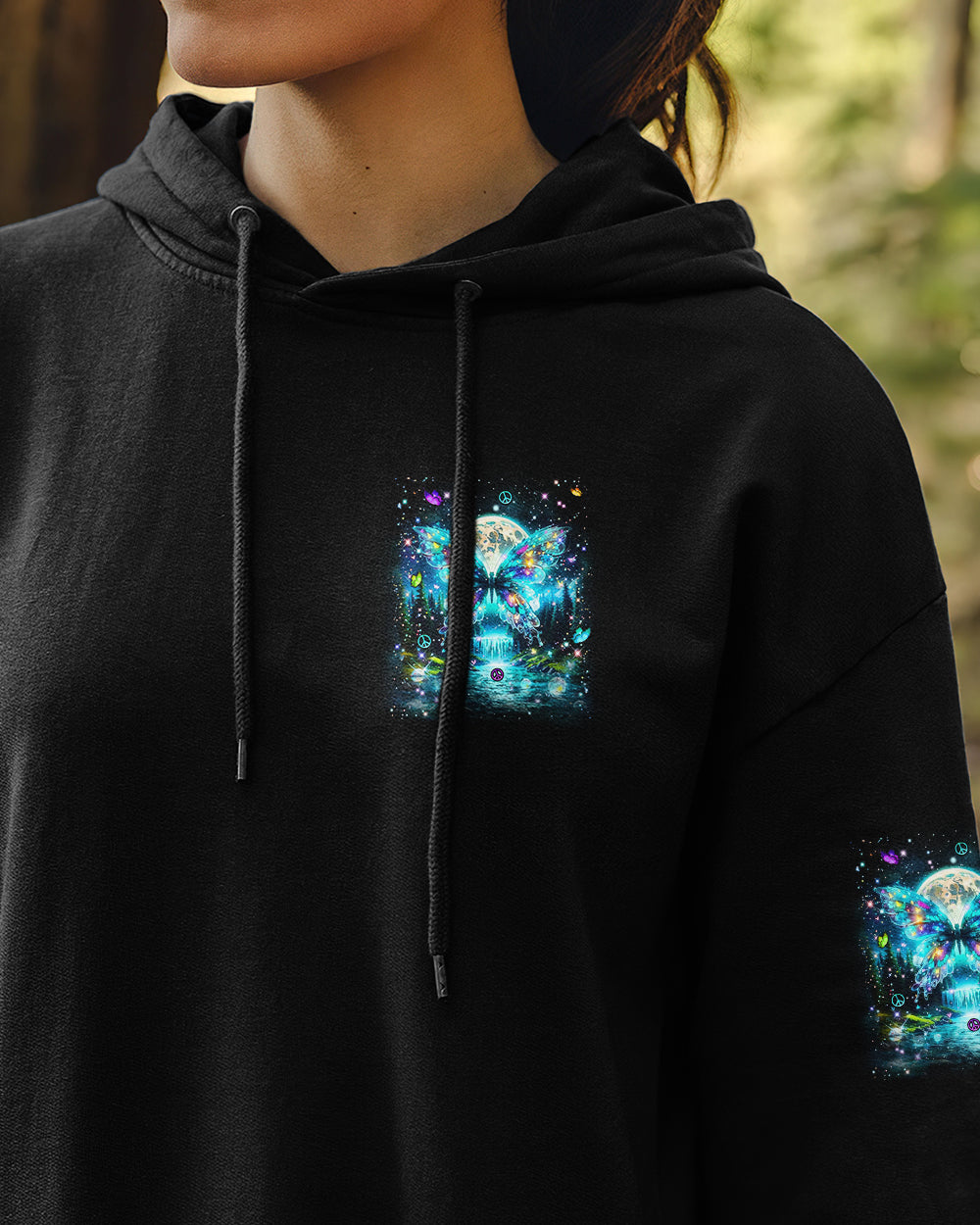 HELLO DARKNESS MY OLD FRIEND BUTTERFLY ALL OVER PRINT - YHLN0412253