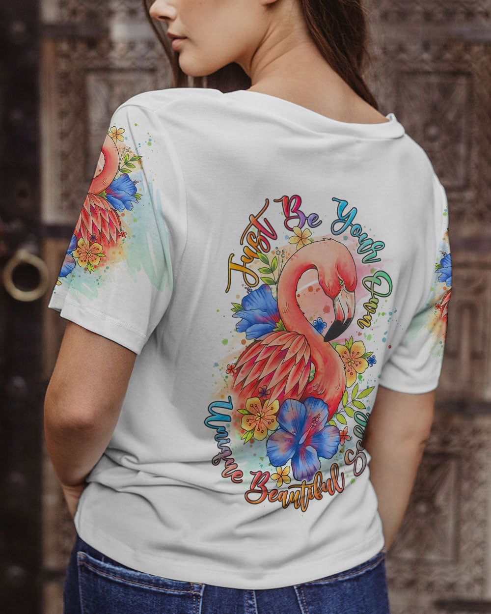 JUST BE YOUR OWN UNIQUE BEAUTIFUL SELF ALL OVER PRINT - YHLN0506233