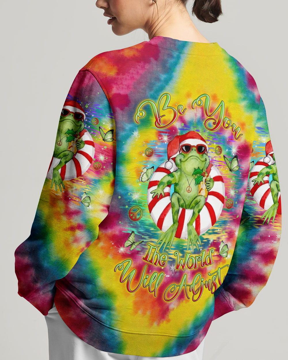 BE YOU THE WORLD WILL ADJUST CHRISTMAS ALL OVER PRINT - YHLN0510234