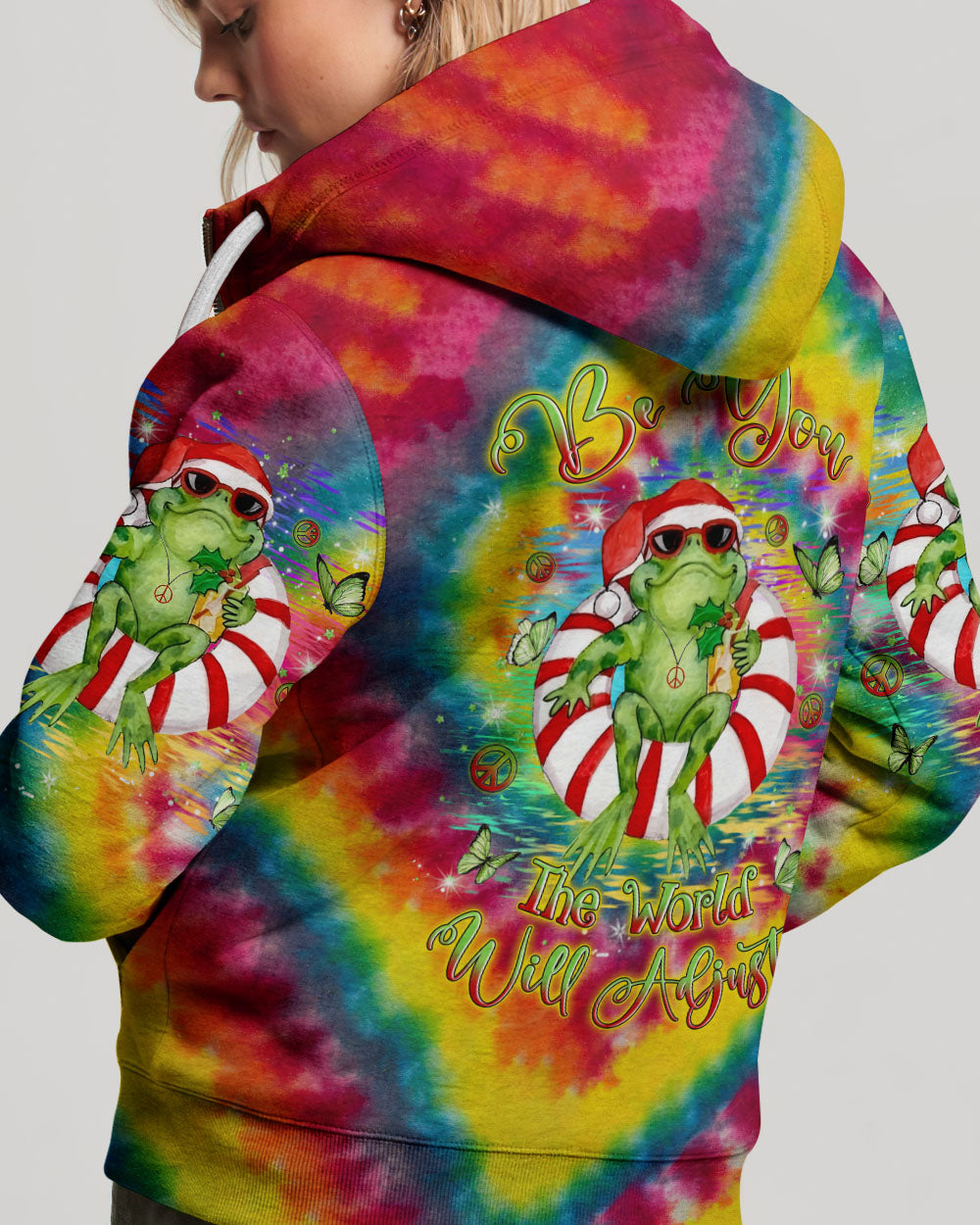 BE YOU THE WORLD WILL ADJUST CHRISTMAS ALL OVER PRINT - YHLN0510234