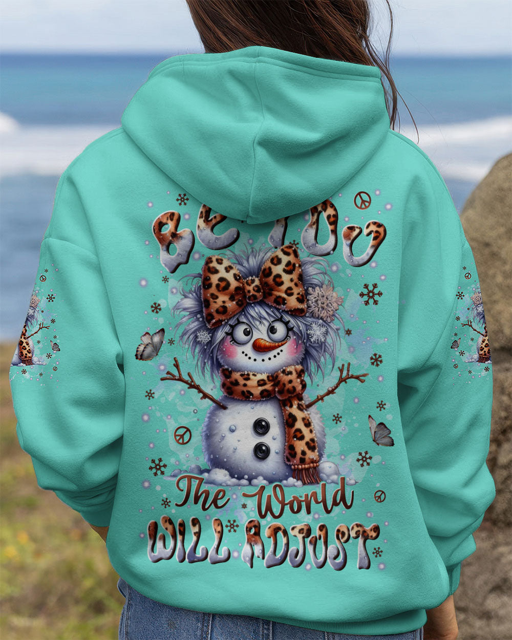 BE YOU THE WORLD WILL ADJUST CHRISTMAS ALL OVER PRINT - YHLN0511252