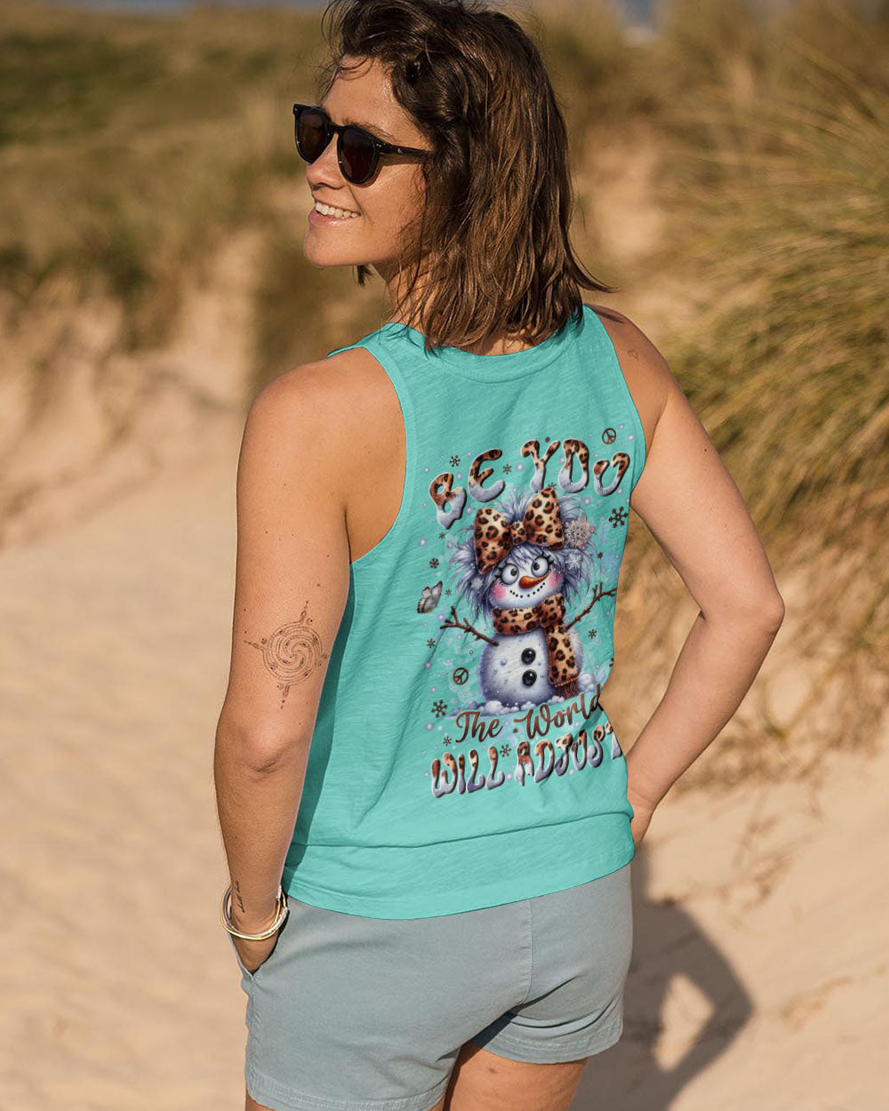 BE YOU THE WORLD WILL ADJUST CHRISTMAS ALL OVER PRINT - YHLN0511252