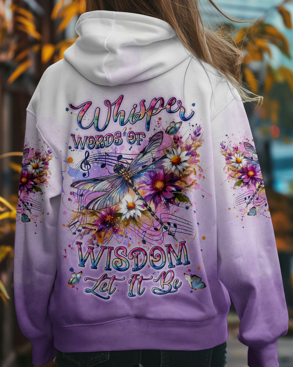 WHISPER WORDS OF WISDOM LET IT BE DRAGONFLY ALL OVER PRINT - YHLN0601253