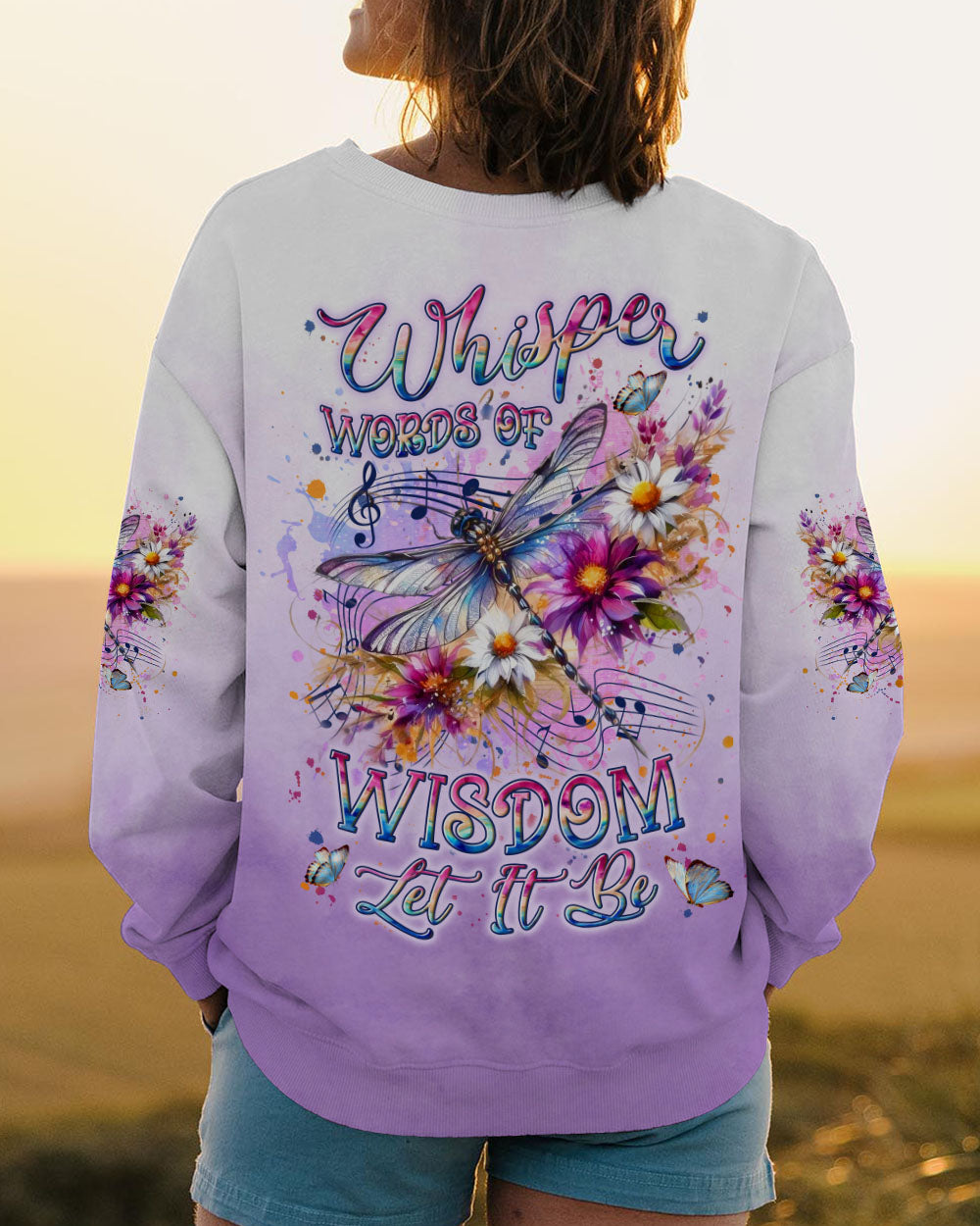 WHISPER WORDS OF WISDOM LET IT BE DRAGONFLY ALL OVER PRINT - YHLN0601253