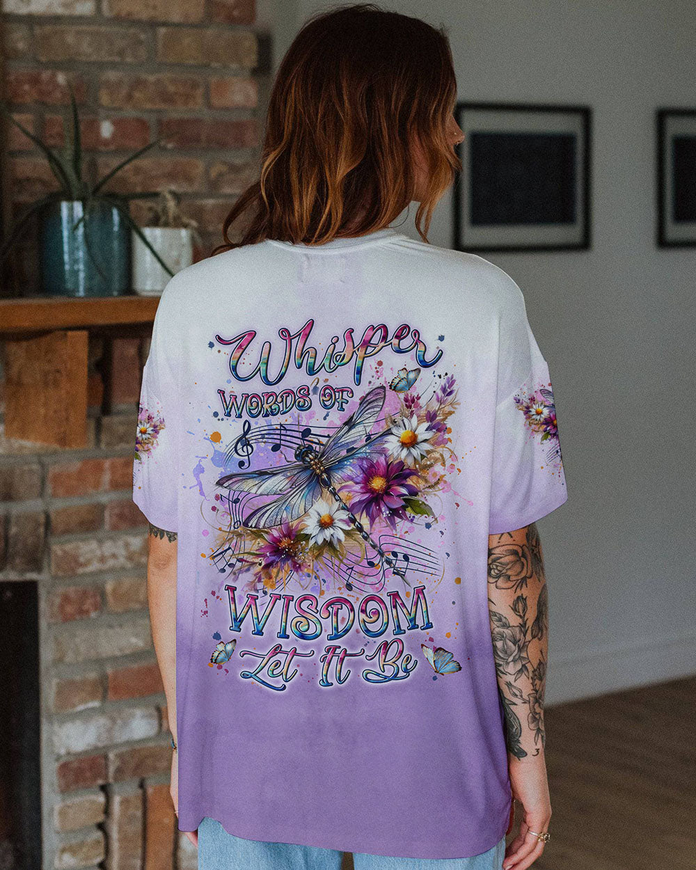 WHISPER WORDS OF WISDOM LET IT BE DRAGONFLY ALL OVER PRINT - YHLN0601253