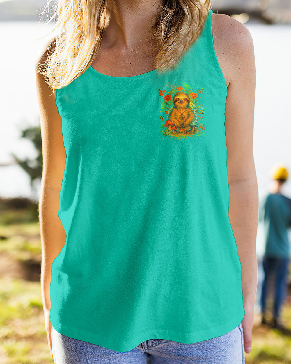 BE YOU THE WORLD WILL ADJUST SLOTH ALL OVER PRINT - YHLN0605252