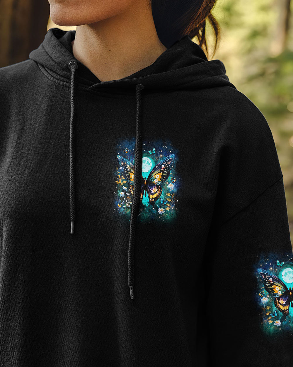 HELLO DARKNESS MY OLD FRIEND BUTTERFLY ALL OVER PRINT - YHLN0610253