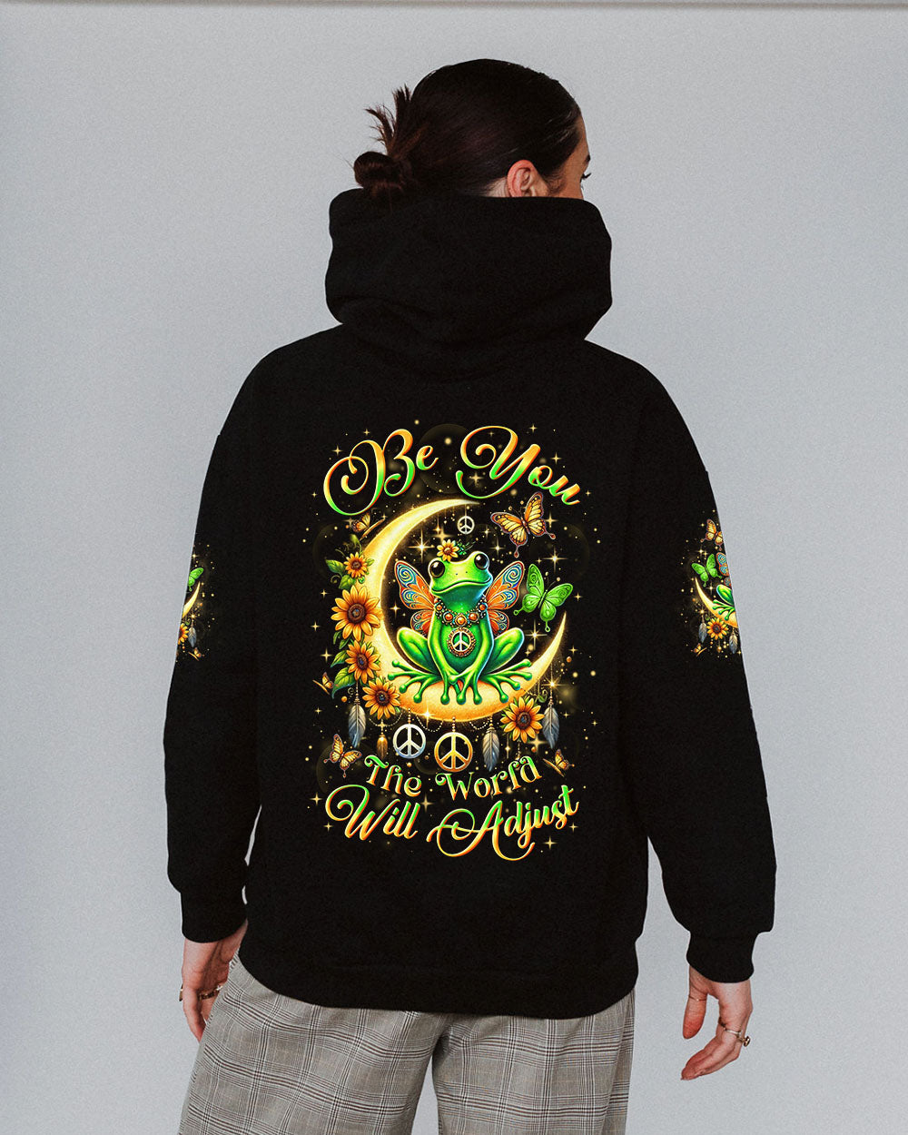 BE YOU THE WORLD WILL ADJUST FROG ALL OVER PRINT - YHLN0702253