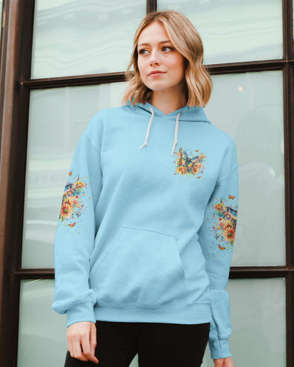 JUST BREATHE BUTTERFLY ALL OVER PRINT - YHLN0703242