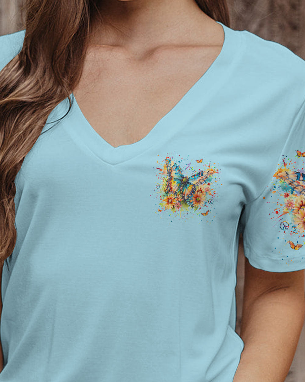 JUST BREATHE BUTTERFLY ALL OVER PRINT - YHLN0703242