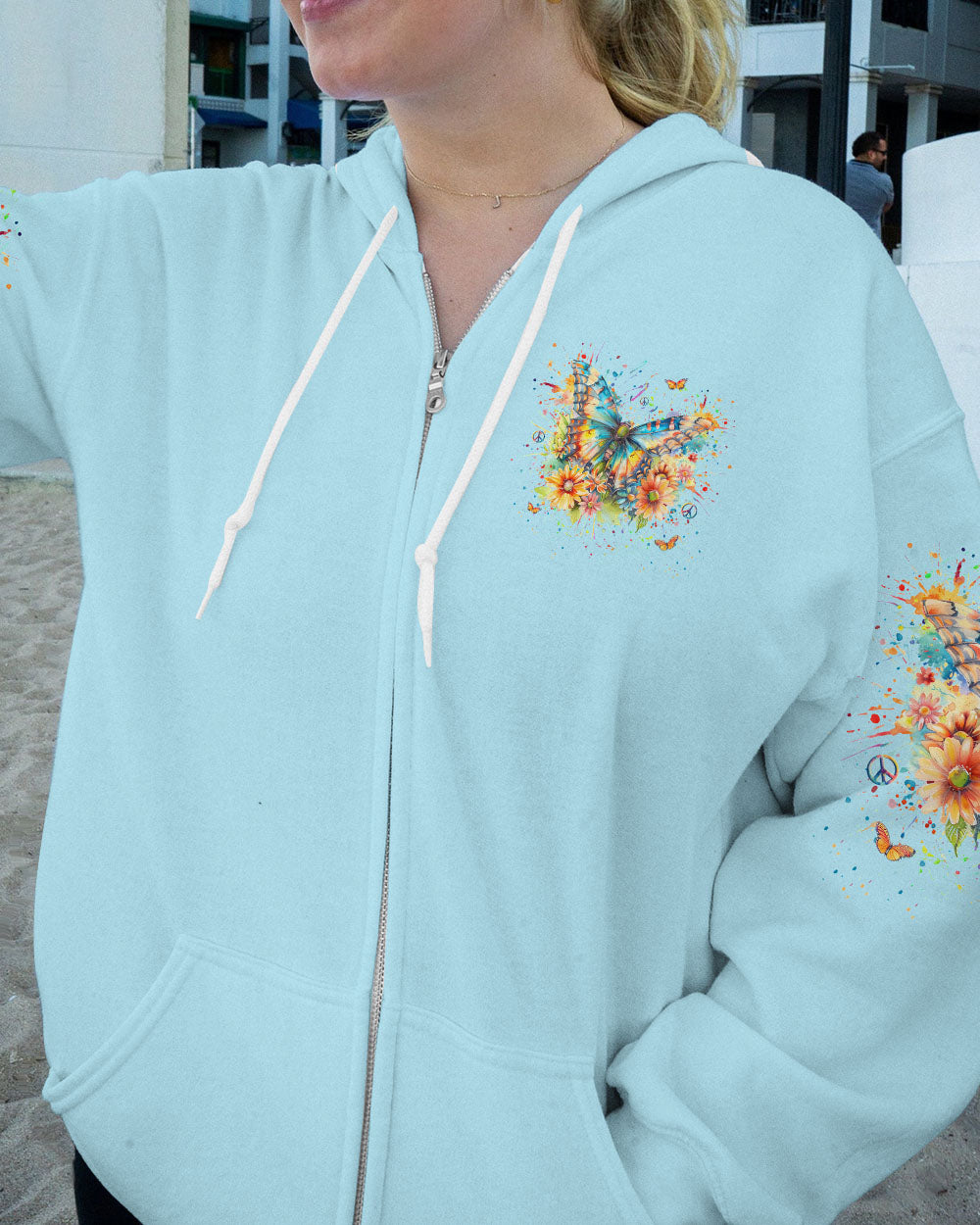 JUST BREATHE BUTTERFLY ALL OVER PRINT - YHLN0703242