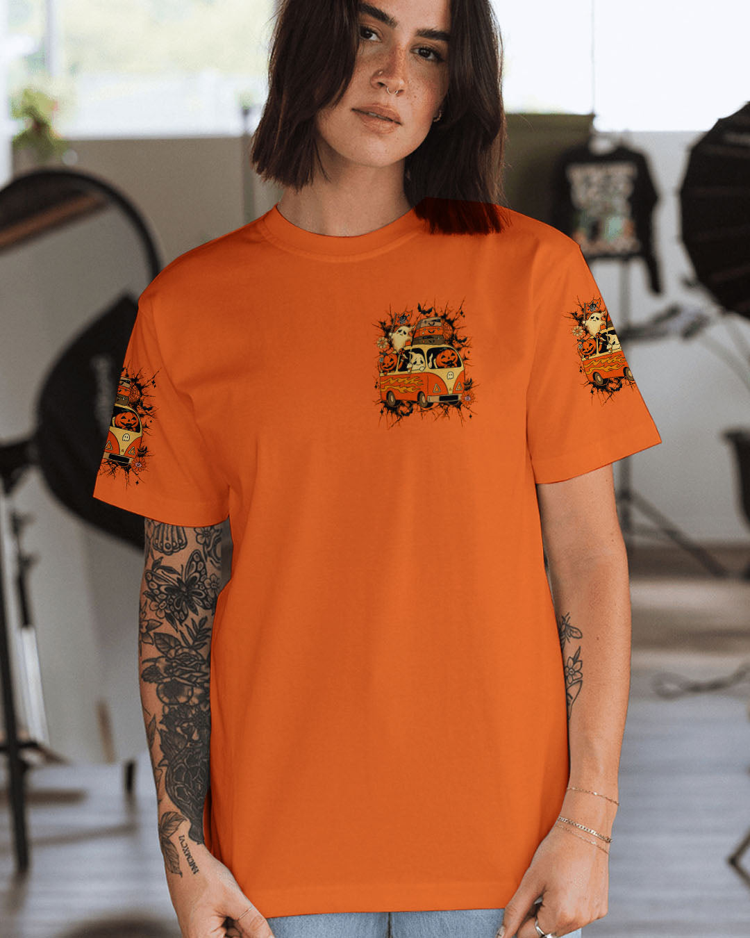 LET'S GO GHOULS BOO HALLOWEEN ALL OVER PRINT - YHLN0708253