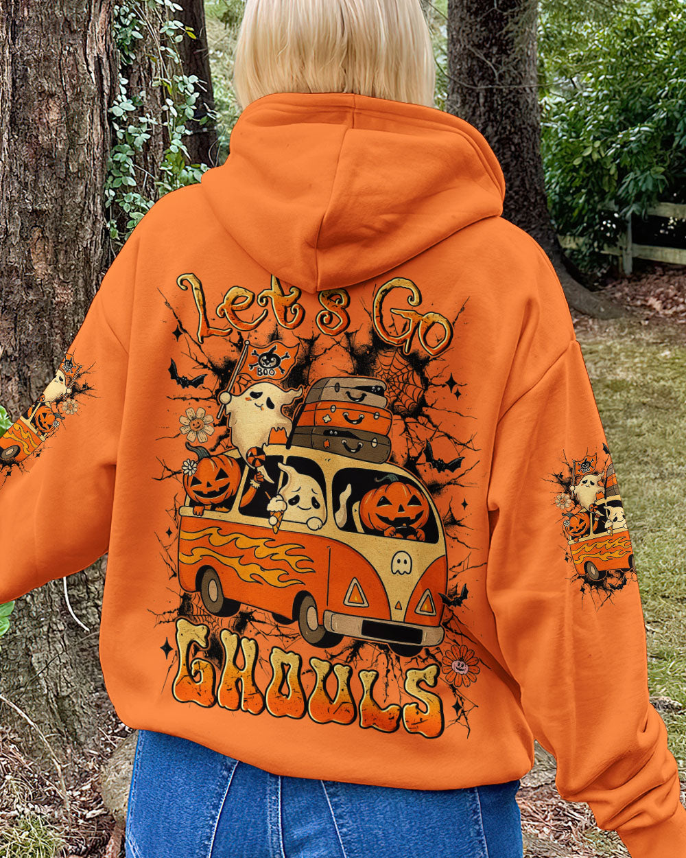 LET'S GO GHOULS BOO HALLOWEEN ALL OVER PRINT - YHLN0708253