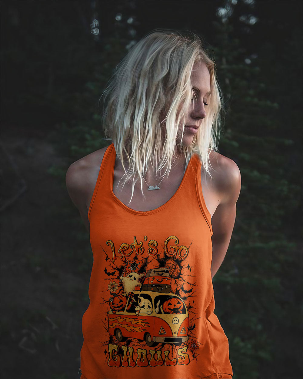 LET'S GO GHOULS BOO HALLOWEEN ALL OVER PRINT - YHLN0708253