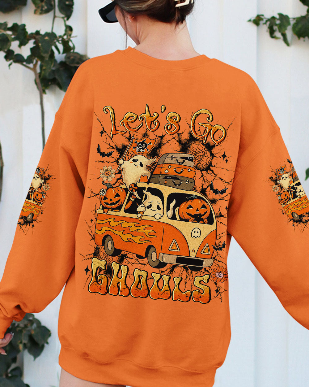 LET'S GO GHOULS BOO HALLOWEEN ALL OVER PRINT - YHLN0708253