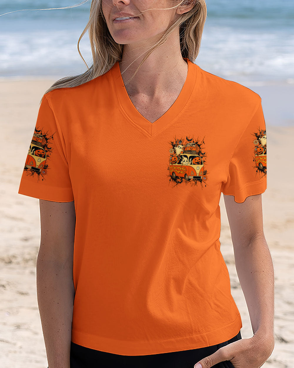 LET'S GO GHOULS BOO HALLOWEEN ALL OVER PRINT - YHLN0708253