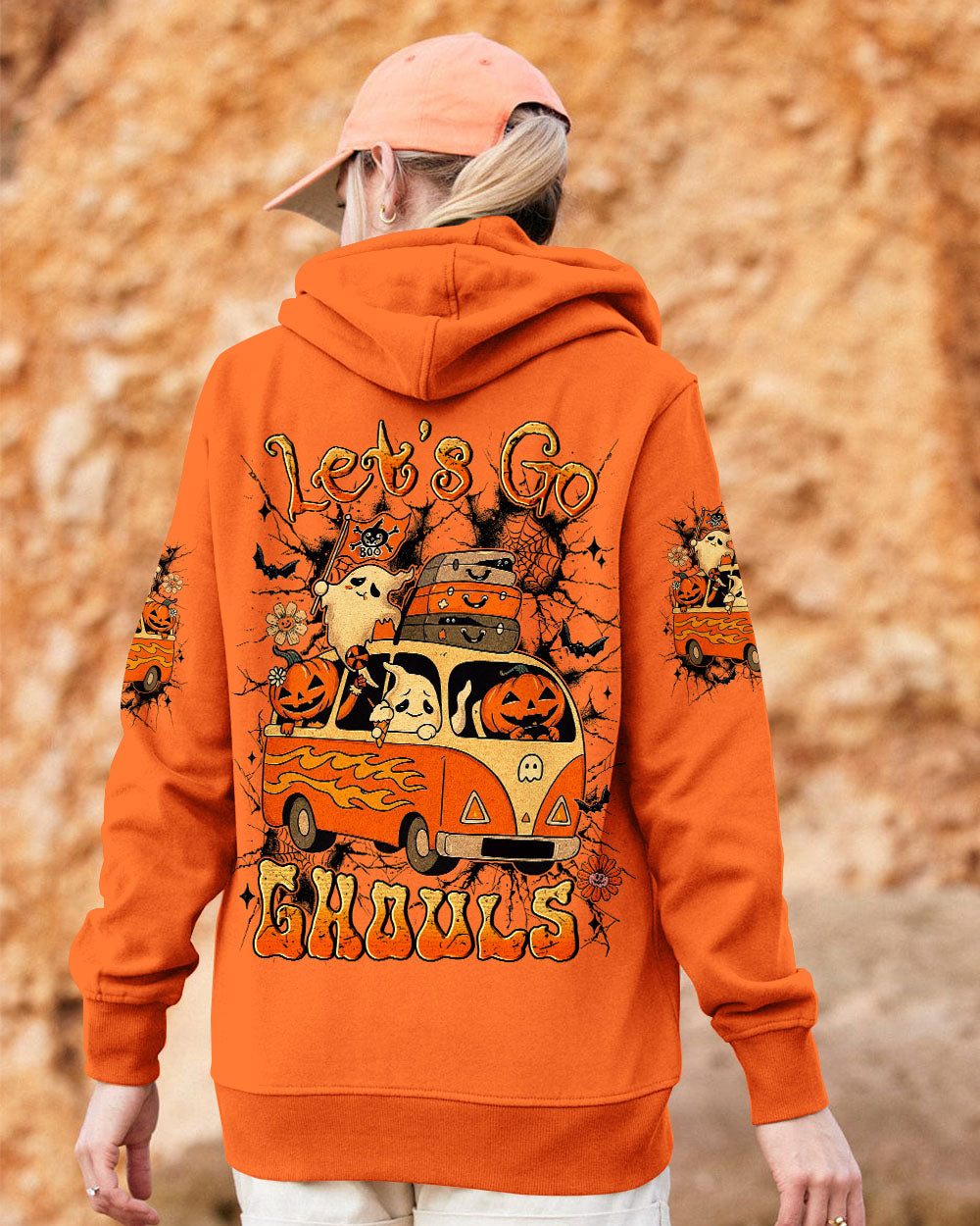 LET'S GO GHOULS BOO HALLOWEEN ALL OVER PRINT - YHLN0708253
