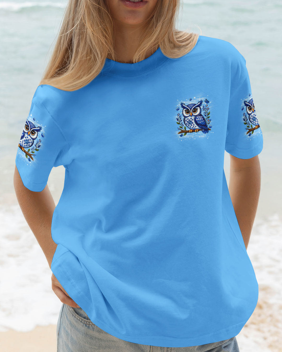 WHISPER WORDS OF WISDOM LET IT BE OWL ALL OVER PRINT - YHLN0710253