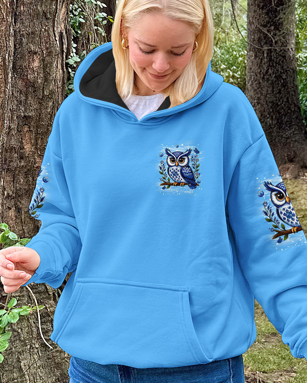 WHISPER WORDS OF WISDOM LET IT BE OWL ALL OVER PRINT - YHLN0710253