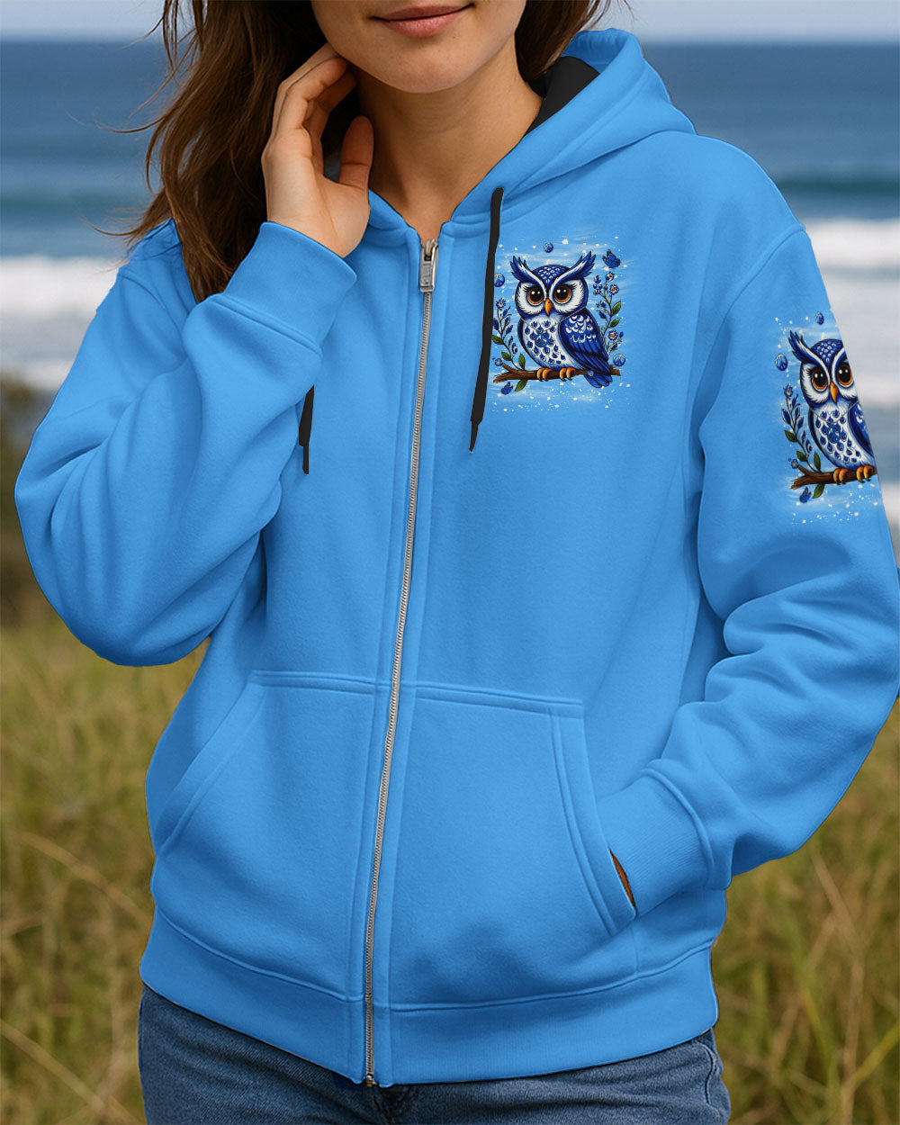 WHISPER WORDS OF WISDOM LET IT BE OWL ALL OVER PRINT - YHLN0710253
