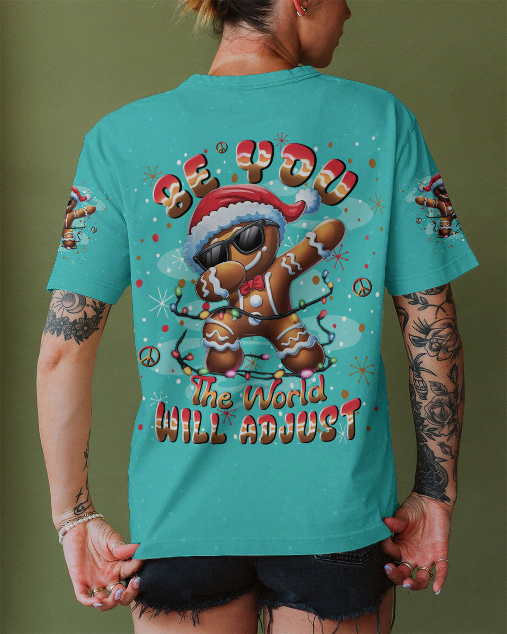 BE YOU THE WORLD WILL ADJUST CHRISTMAS ALL OVER PRINT - YHLN0711252