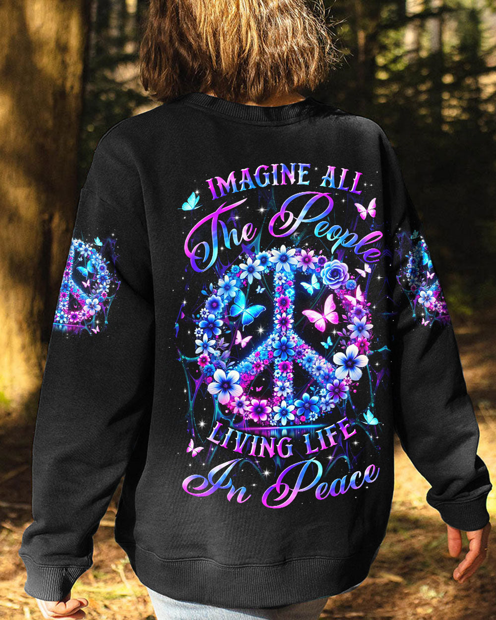 IMAGINE ALL THE PEOPLE LIVING LIFE IN PEACE ALL OVER PRINT - YHLN0801243