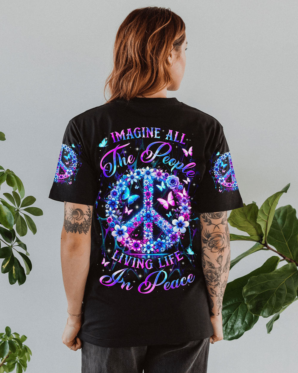 IMAGINE ALL THE PEOPLE LIVING LIFE IN PEACE ALL OVER PRINT - YHLN0801243