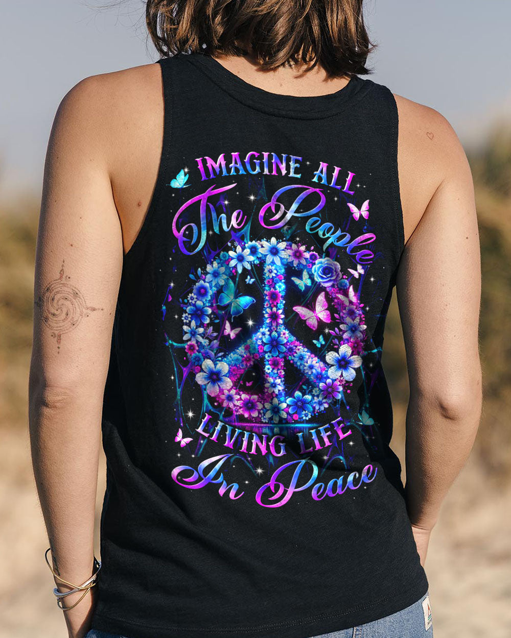 IMAGINE ALL THE PEOPLE LIVING LIFE IN PEACE ALL OVER PRINT - YHLN0801243