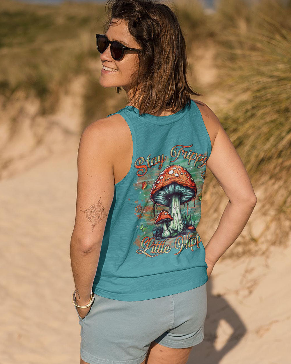 STAY TRIPPY LITTLE HIPPIE MUSHROOMS ALL OVER PRINT - YHLN0805241
