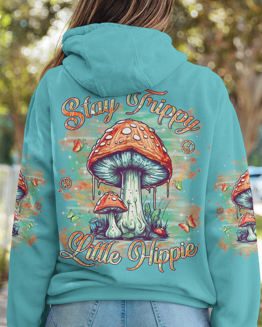 STAY TRIPPY LITTLE HIPPIE MUSHROOMS ALL OVER PRINT - YHLN0805241