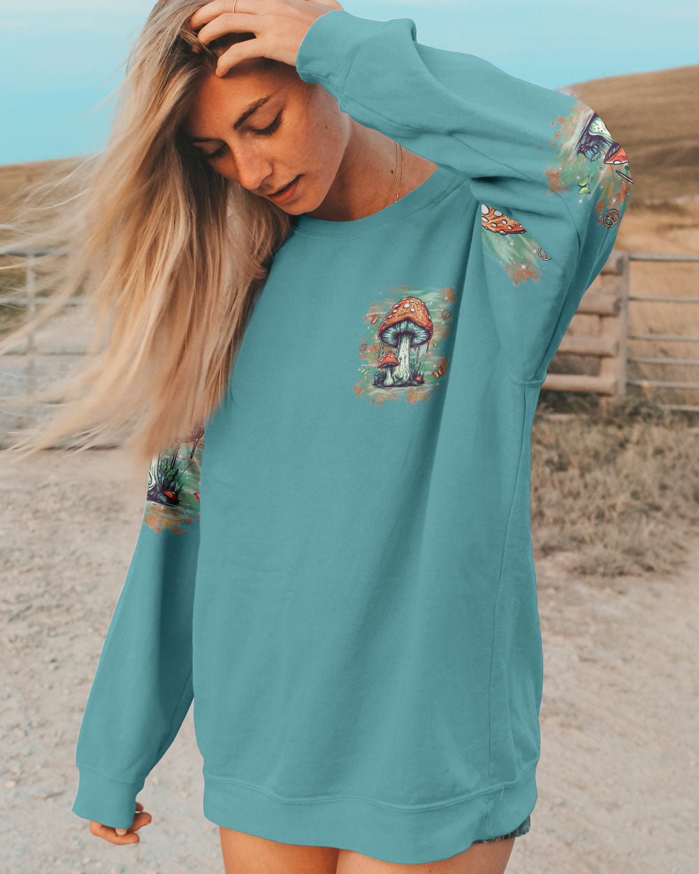 STAY TRIPPY LITTLE HIPPIE MUSHROOMS ALL OVER PRINT - YHLN0805241