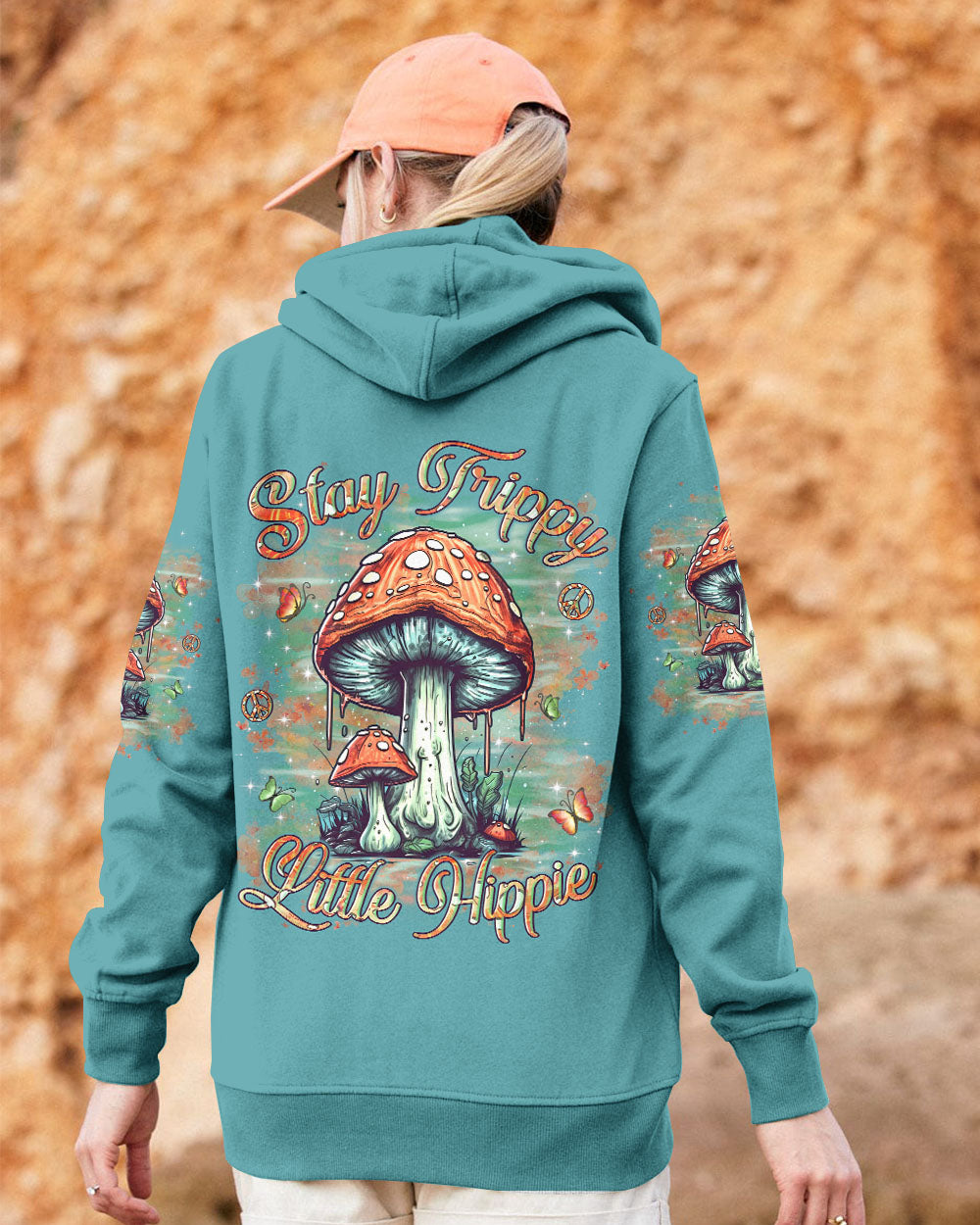 STAY TRIPPY LITTLE HIPPIE MUSHROOMS ALL OVER PRINT - YHLN0805241