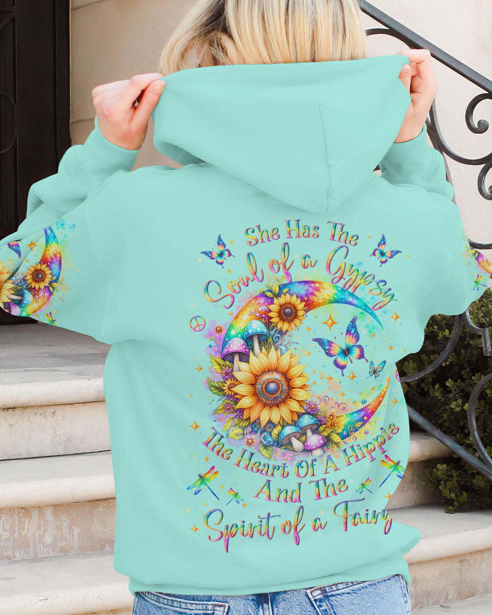 SPIRIT OF A FAIRY CRESCENT MOON BUTTERFLY ALL OVER PRINT - YHLN0812234