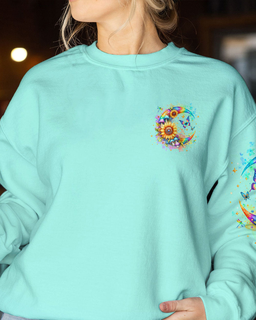 SPIRIT OF A FAIRY CRESCENT MOON BUTTERFLY ALL OVER PRINT - YHLN0812234