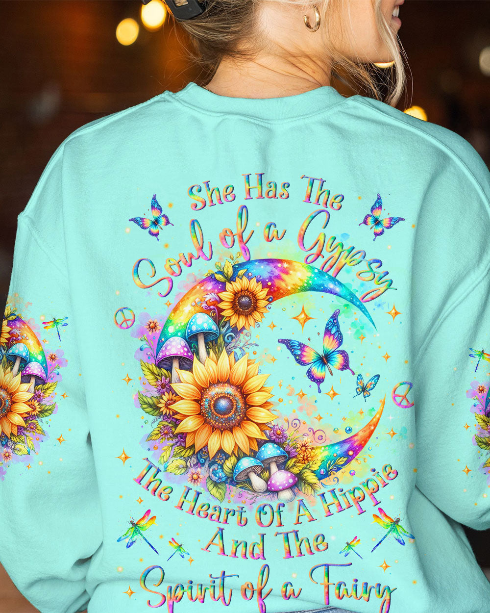 SPIRIT OF A FAIRY CRESCENT MOON BUTTERFLY ALL OVER PRINT - YHLN0812234