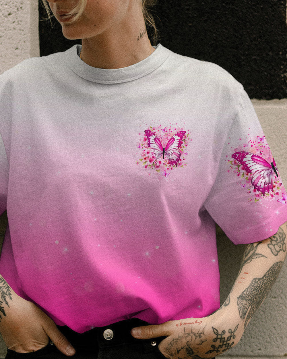 JUST BREATHE BUTTERFLY ALL OVER PRINT - YHLN0907243