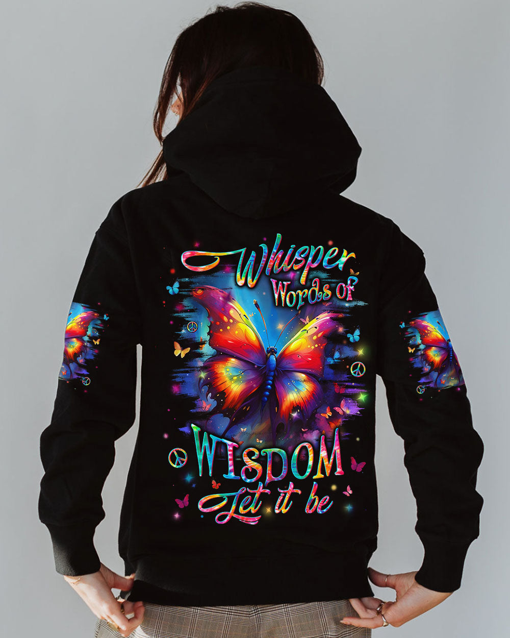 WHISPER WORDS OF WISDOM LET IT BE BUTTERFLY ALL OVER PRINT - YHLN0912243