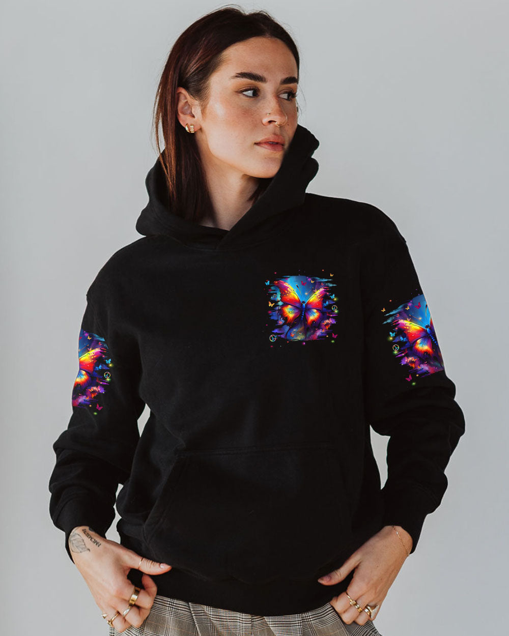WHISPER WORDS OF WISDOM LET IT BE BUTTERFLY ALL OVER PRINT - YHLN0912243