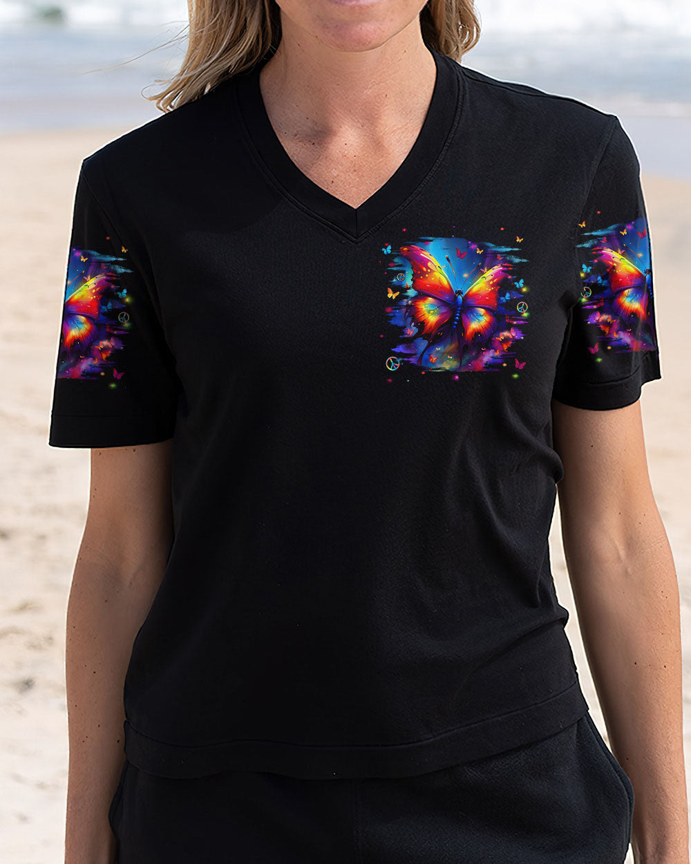 WHISPER WORDS OF WISDOM LET IT BE BUTTERFLY ALL OVER PRINT - YHLN0912243