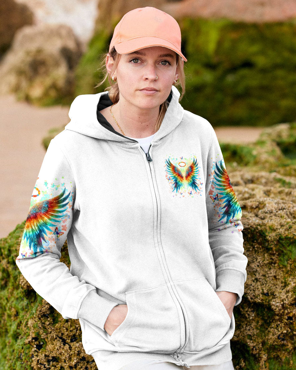 I BELIEVE THERE ARE ANGELS AMONG US WINGS ALL OVER PRINT - YHLN100424