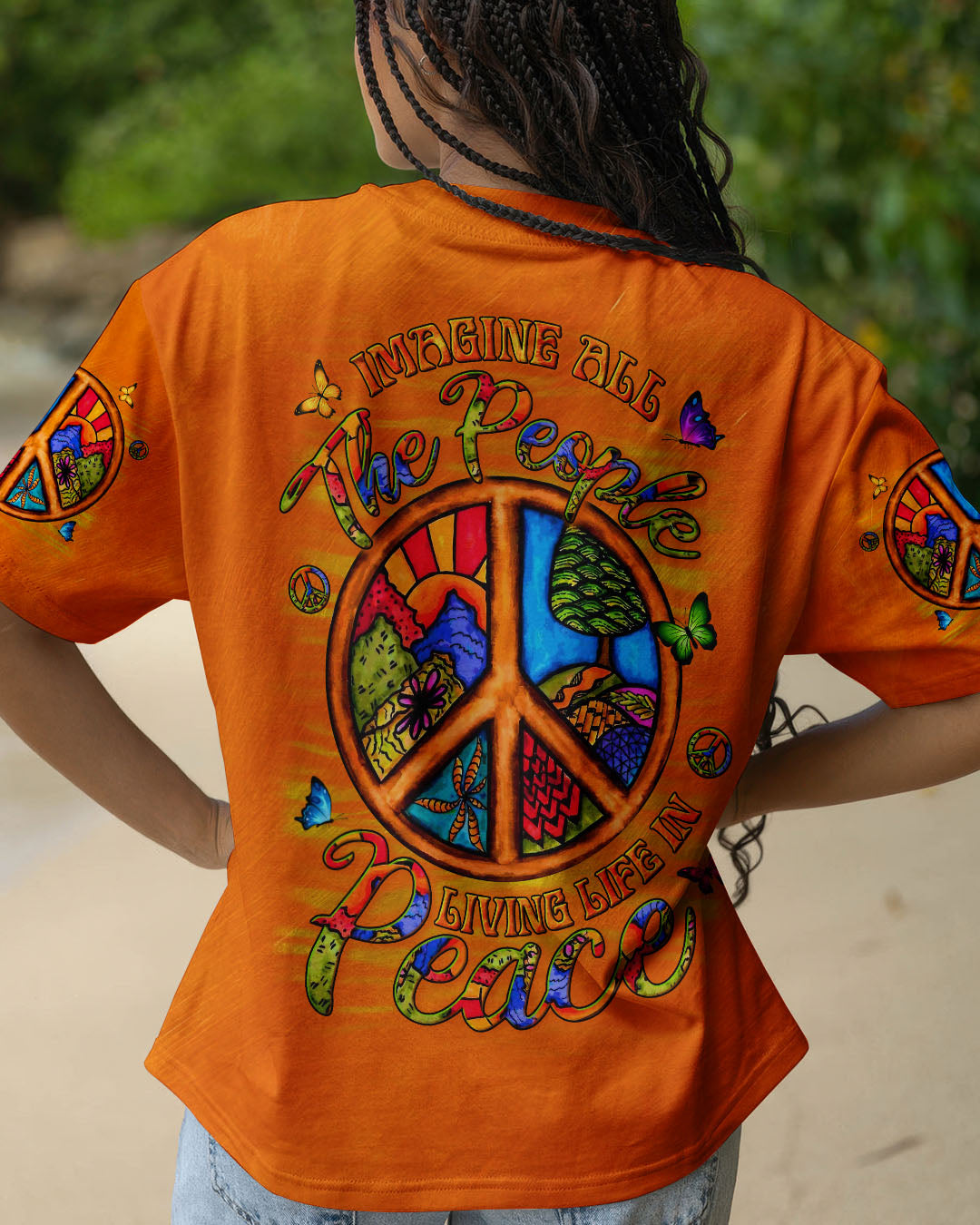 IMAGINE ALL THE PEOPLE LIVING LIFE IN PEACE ALL OVER PRINT - YHLN1004253