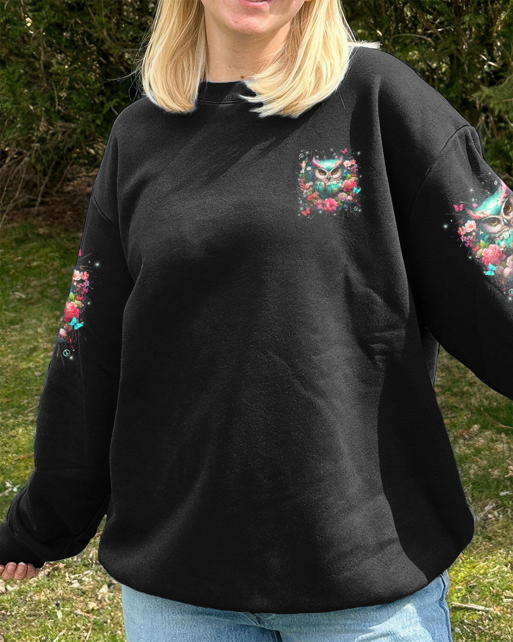 BE YOU THE WORLD WILL ADJUST OWL ALL OVER PRINT - YHLN1010254