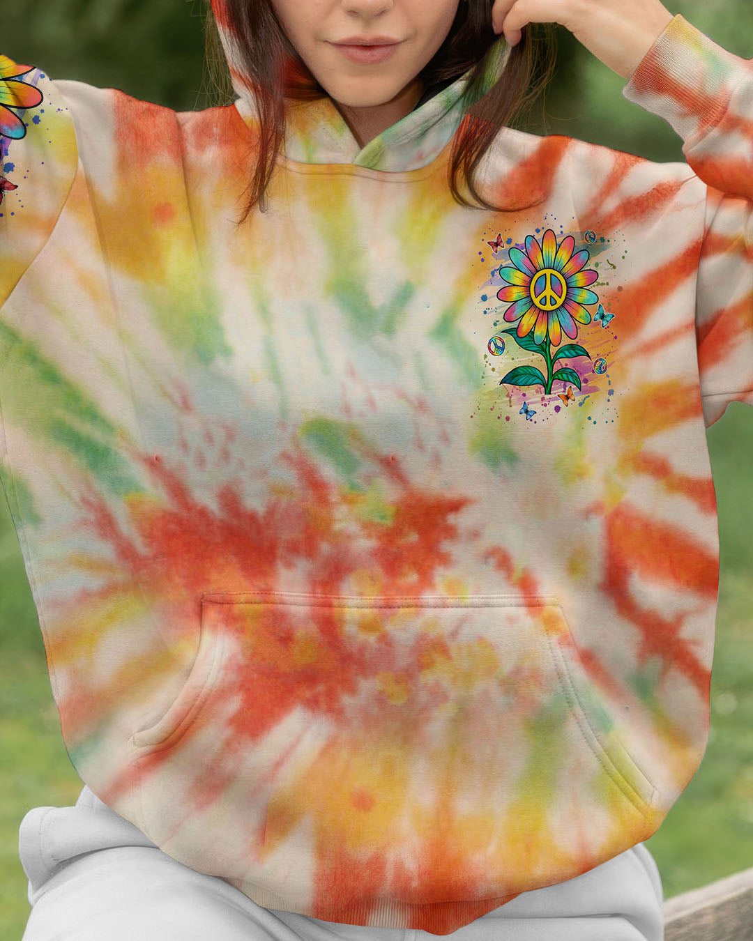 HIPPIE SOUL DAISY TIE DYE ALL OVER PRINT - YHLN1208252