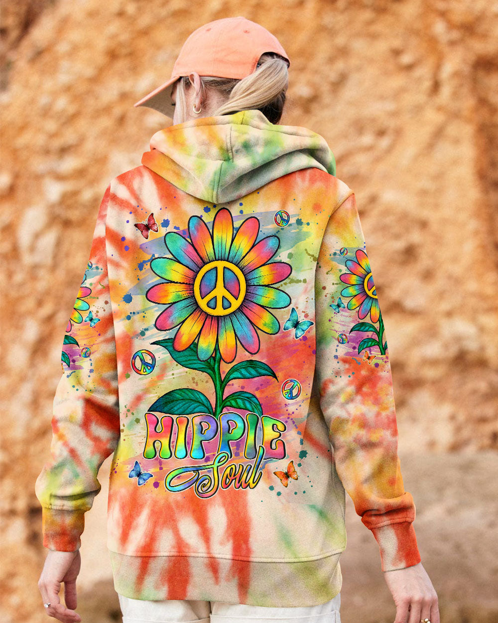 HIPPIE SOUL DAISY TIE DYE ALL OVER PRINT - YHLN1208252