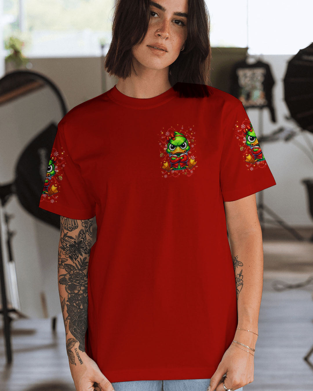 ON THE NAUGHTY LIST DUCK CHRISTMAS ALL OVER PRINT - YHLN1211251