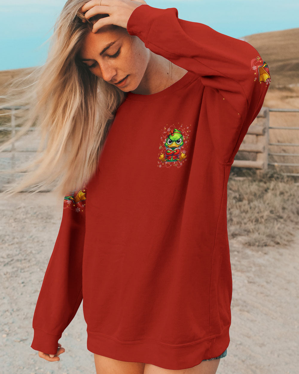 ON THE NAUGHTY LIST DUCK CHRISTMAS ALL OVER PRINT - YHLN1211251
