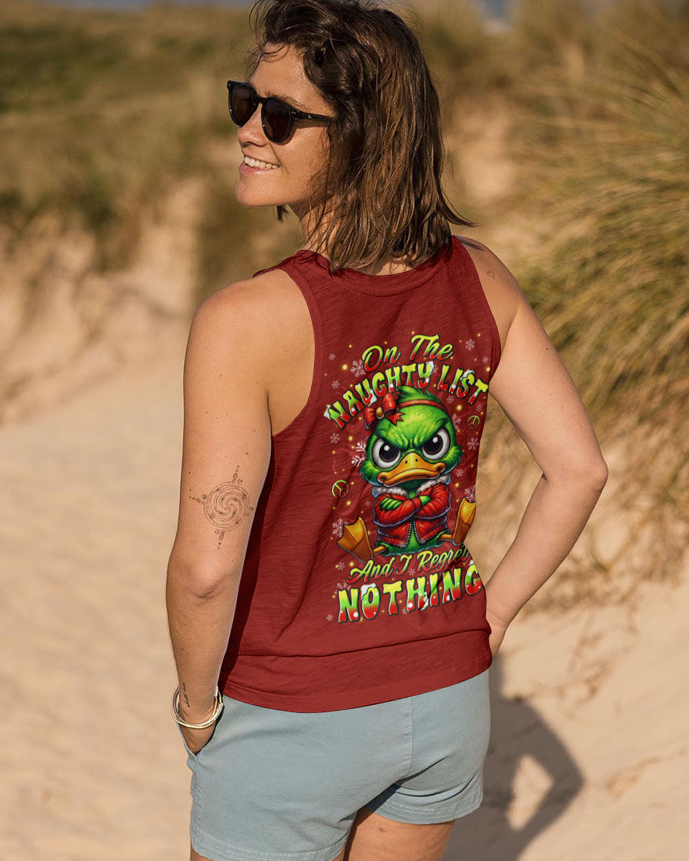 ON THE NAUGHTY LIST DUCK CHRISTMAS ALL OVER PRINT - YHLN1211251